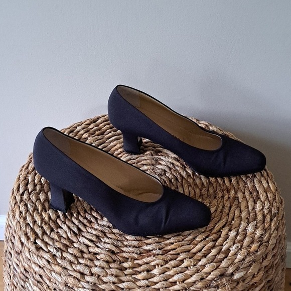 Prada Shoes - Prada Womens Vintage Luxury Black Fabric Formal 3" Pump Heels EU38/US8